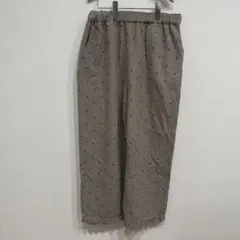 Samansa Mos2 サマンサモスモス ドット柄 イージーパンツ 綿100%