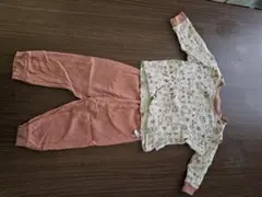 動物柄 コットン ベビーパジャマ 80