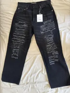 フラグスタフ　ボロバギーデニム　Lサイズ ブラック