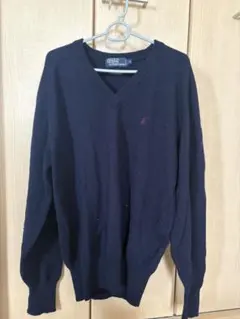 Polo by Ralph Lauren ネイビー Vネックセーター L