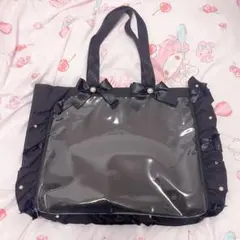 A3フリルデザイン痛バッグ用トートバッグ5周年ver ブラック