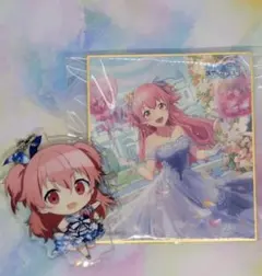プロセカ　色紙　23a 桃井愛莉　ジュンブラ　ユアハピ + 1番くじ アクキー