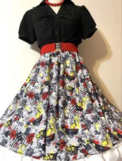 オールディーズ ロックンロール 50年代フィフティーズ 全円サーキュラースカート