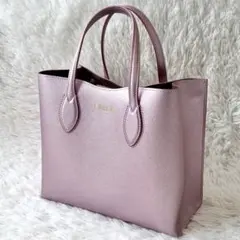 フルラ　ハンドバック　トートバック　エラ　メタリックピンク