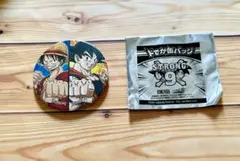 ONE PIECE ドラゴンボール ドでか 缶バッジ ストロング9