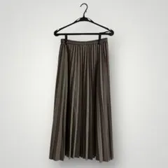 UNIQLO チェック柄 プリーツ ロングスカート M