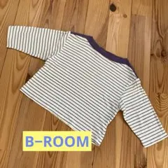 b.ROOM ビールーム ストライプ 長袖カットソー 100