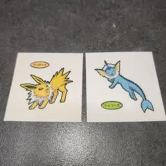 ポケモンサンダースとシャワーズ ステッカーシール - メルカリ