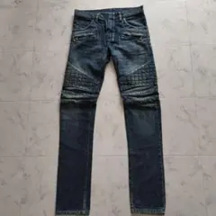 BALMAIN スリムフィットデニム パンツ ダークブルー - メルカリ