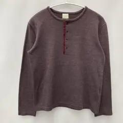 A.A.R yohji yamamoto ヘンリーネック 長袖カットソー Mのサムネイル