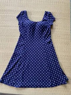 ワンピース　ユニクロ　水玉　カップ付き