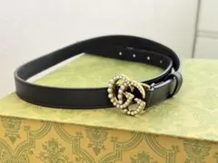 GUCCI クリスタル ダブルG ベルト - メルカリ