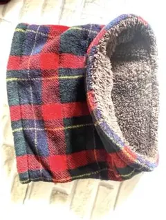 スヌード　ネックウォーマー　リバーシブル