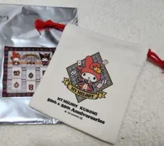 限定品　マイメロディー50th & クロミ20th 　巾着　ポーチ　マイメロ