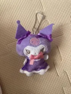 サンリオ SANRIO クロミちゃん紫色 ぬいぐるみキーホルダー