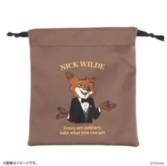 ズートピア　ニック　タキシード　キデイランド　巾着