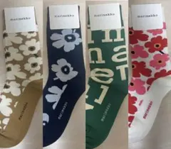 新品未使用　マリメッコmarimekko 靴下　ソックス　4足セットのサムネイル