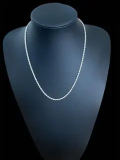 ツイストチェーンネックレス　シルバー925 50cm 約10g