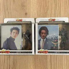 仮面ライダー龍騎　フォトパネル&フィギュア2種セット　ナイト、ゾルダ