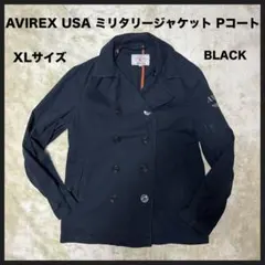 【USED】 AVIREX USA ミリタリージャケット Pコート XLのサムネイル