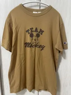 スローブイエナ　ミッキー　Tシャツ　キャメルのサムネイル