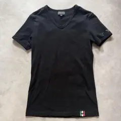 EMPORIO ARMANI Tシャツ ブラック ラインストーン