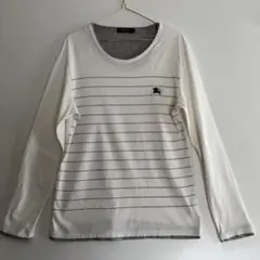 廃盤　バーバリーブラックレーベル　ボーダー ロングTシャツ レイヤード サイズ2