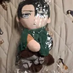 進撃の巨人 ちみキャラぬいぐるみ お掃除 リヴァイ - メルカリ