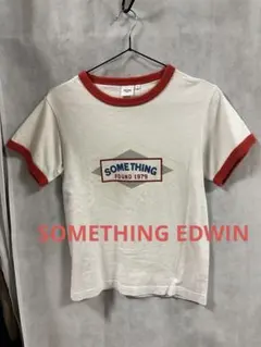SOMETHING EDWIN リンガーTシャツ ホワイト レッド Mのサムネイル
