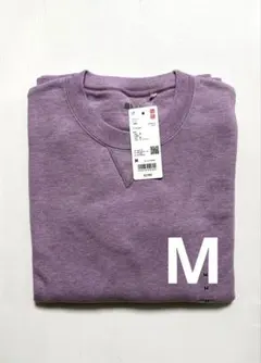 《新品タグ付》 UNIQLO スウェットシャツ 長袖 紫 71 パープル M ①