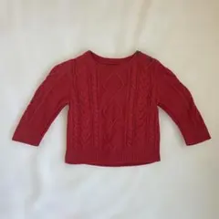 baby GAP 赤ニット18-24ヶ月
