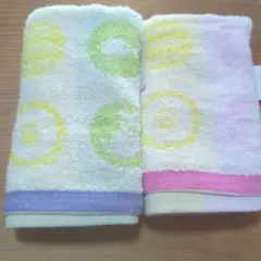 動物柄フェイスタオル2枚セット