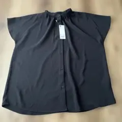 GU ドレープバンドカラーシャツ　半袖