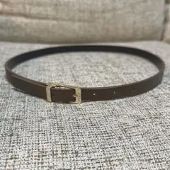 装飾用ベルト ミニベルト ブラウン ゴールド金具