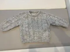 ZARA ケーブル編み ニットセーター アイボリー