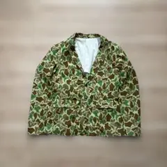 90~00s vintage camo tailored jacket y2k