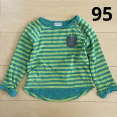 RAG MART ラグマート　ボーダー柄カットソー　ロンT 95
