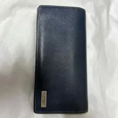BURBERRY ネイビー 長財布