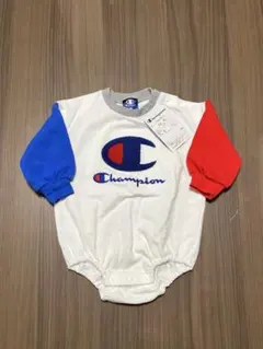 Champion トリコロールカラー　刺繍ロゴ　ロンパース　80サイズのサムネイル