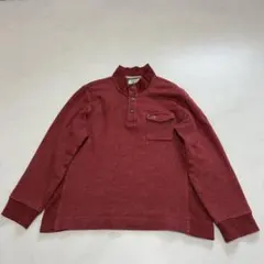 Crocodile ニットプルオーバー L レッド（B477）