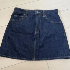 デニム ミニスカート インディゴブルーのサムネイル