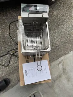 実物写真有りDr.TENPos 業務用電気フライヤー 7L 本体➕カゴ付き