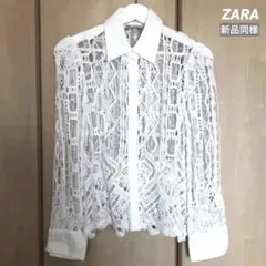 新品同様　ZARA レース　ブラウス