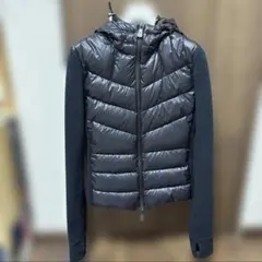 モンクレール　レディース　フリース　ダウン　Sネイビー　MONCLER