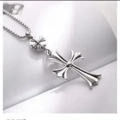 大人気　十字架型　シルバー　ペンダント ネックレス　メッキクロス　ユニセックス