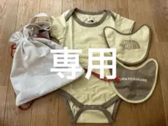 【新品・ギフト】THE NORTH FACE 半袖ロンパースとスタイ2点