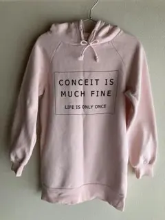 CECIL McBEE ピンク フード&ポケット付きパーカー