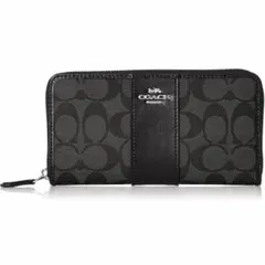 ✨️新品✨️訳あり COACH ロゴ入り ブラック 長財布 シグネチャー ラウンド