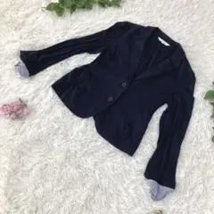 KUMIKYOKU  ジャケット　黒　薄手　コットン100%  M サイズ