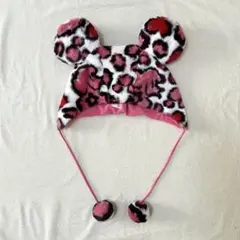 ディズニーファンキャップ　ギャル♡ ファンキャップ ルーズソックスでディズニーに行くなら ヒョウ柄